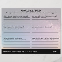 Goals Defined Worksheet