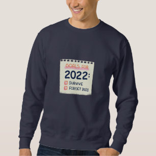 Goals for 2022: Survive, Forget 2021 Sweatshirt