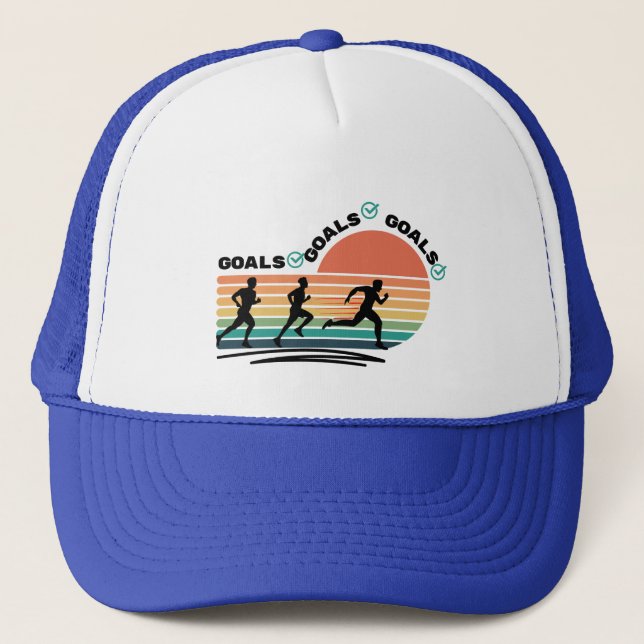 Goals Goals Goals  Trucker Hat (Front)