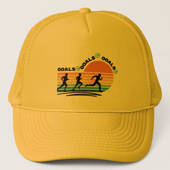 Goals Goals Goals  Trucker Hat (Front)
