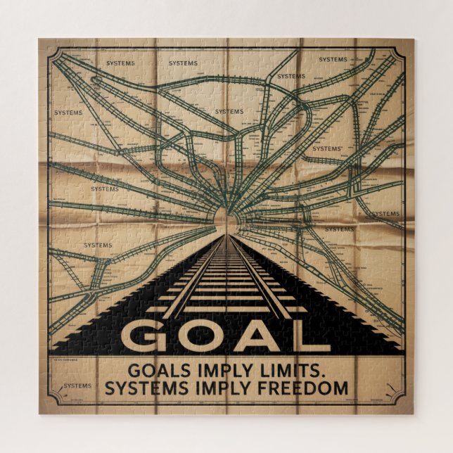 Goals Imply Limits. Systems Imply Freedom Jigsaw Puzzle (Vertical)
