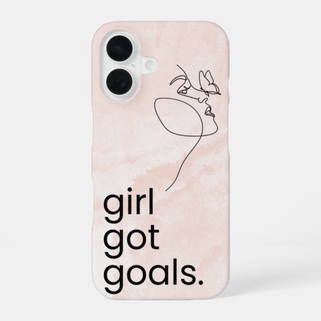 Goals in Glam iPhone Case (Back)