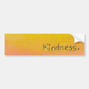 Goals love kindness fun colourful original word bumper sticker