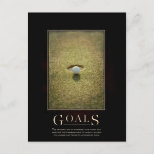 Goals Motivational Parody Postcard