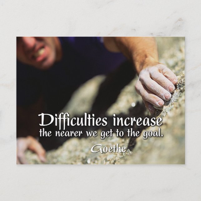 Goals Motivational Postcard (Front)