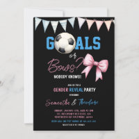Goals or Bows Boy or Girl Soccer Gender Reveal