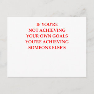 GOALS POSTCARD