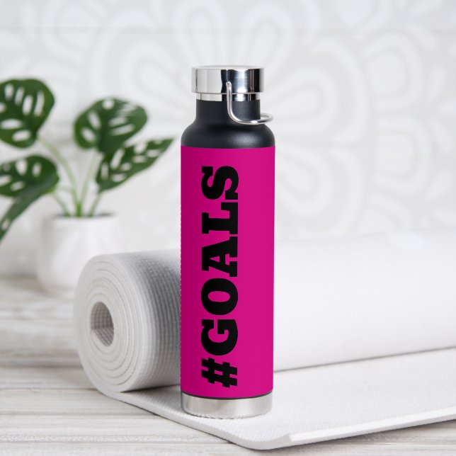 #GOALS WATER BOTTLE (Yoga)