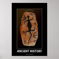 GOANNA Australian Aboriginal-style Art Poster