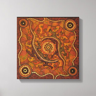 Goanna Dreaming Canvas Print