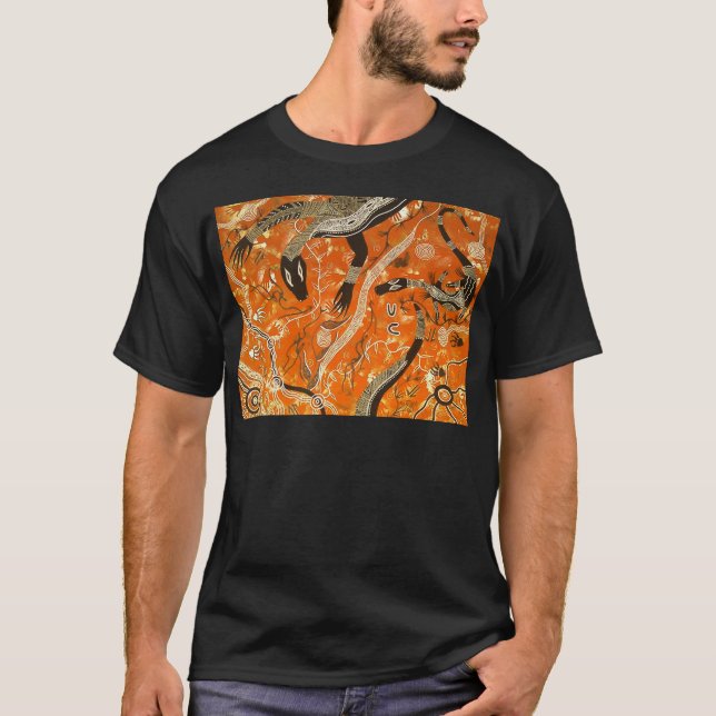 Goanna Dreaming Earth T-Shirt (Front)