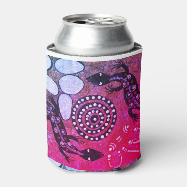 Goanna dreaming pink in central australia can cooler (Can Front)