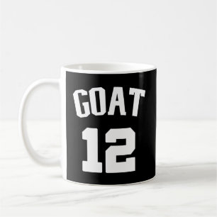 Goat 12 Greatest Of All Time New England Fans Coffee Mug