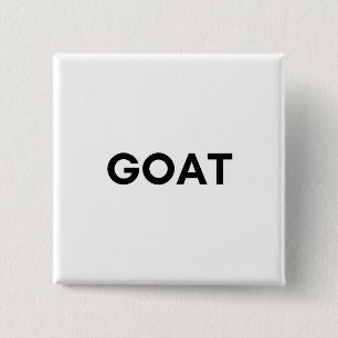 goat 15 cm square badge