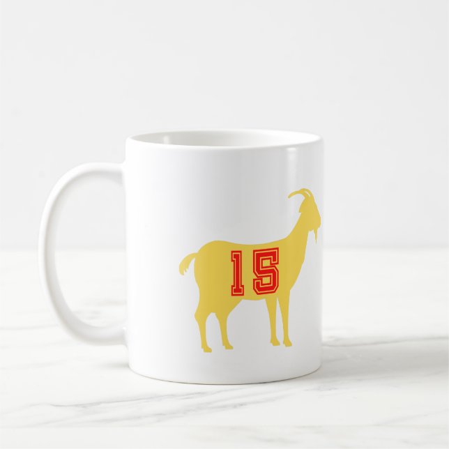 GOAT 15 - Greatest of All Time No 15 Coffee Mug (Left)