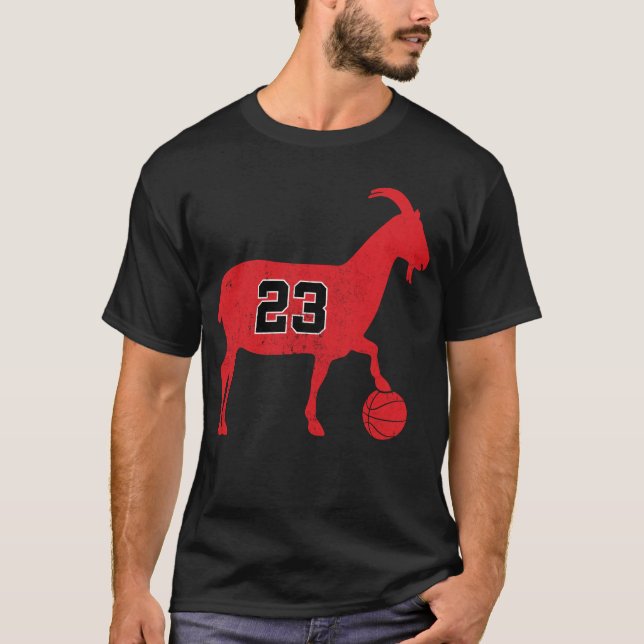 GOAT 23 Funny Basketball T-Shirt (Front)