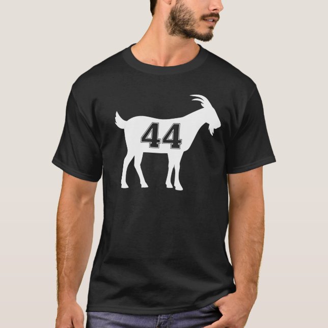 Goat 44 G.O.A.T. Number Forty Four Goat T-Shirt (Front)