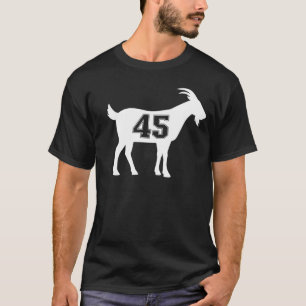 Goat 45 G.O.A.T. Number Forty Five Goat T-Shirt