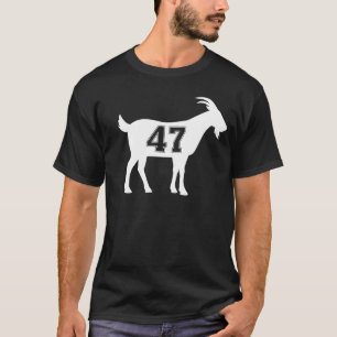 Goat 47 G.O.A.T. Number Forty Seven Goat T-Shirt