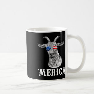 Goat 4th Of July American Flag Usa Merica Coffee Mug