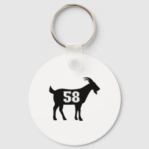 Goat 58 G.o.a.t. Number Fifty Eight Goat Gear Stic Key Ring