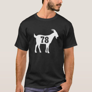 Goat 78 G.O.A.T. Number Seventy Eight Goat T-Shirt