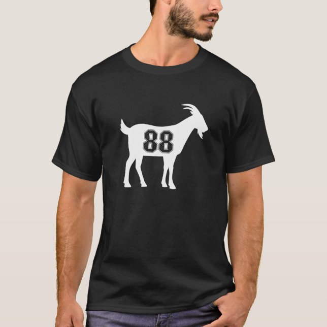 Goat 88 G.O.A.T. Number Eighty Eight Goat T-Shirt (Front)