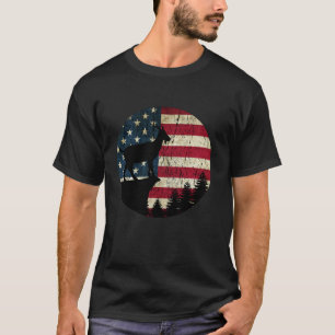 Goat American Flag gift Farmer Goat Whisperer Amer T-Shirt