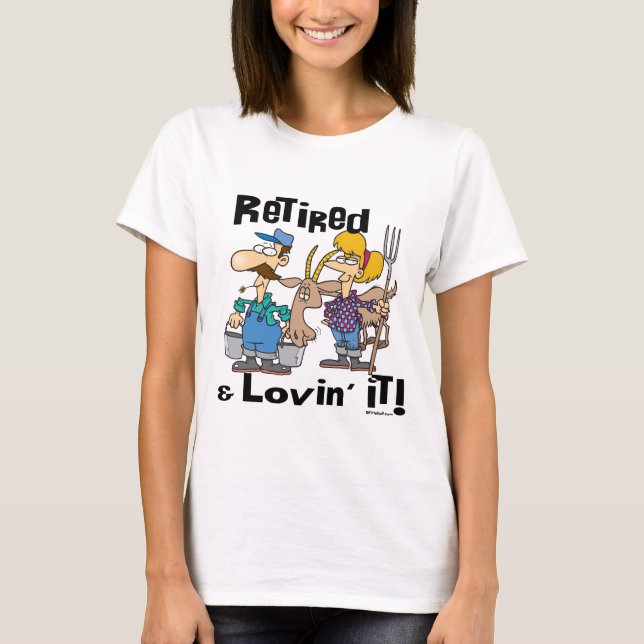 Goat and Retired Family T-Shirt (Front)