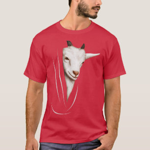 Goat Animal Coming From Inside Farmer Gift T-Shirt