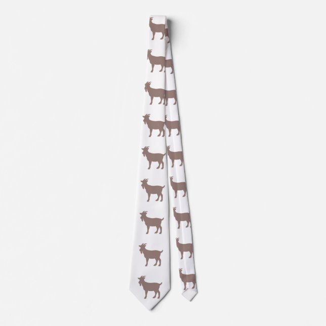 Goat animal farm silhouette tie (Front)