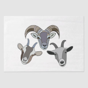 Goat Animal Funny Goat Tissue Paper