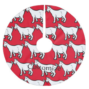 Goat Animal Thunder_Cove Brushed Polyester Tree Skirt