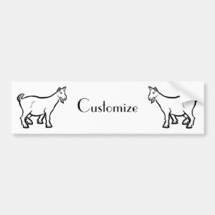 Goat Animal Thunder_Cove  Bumper Sticker