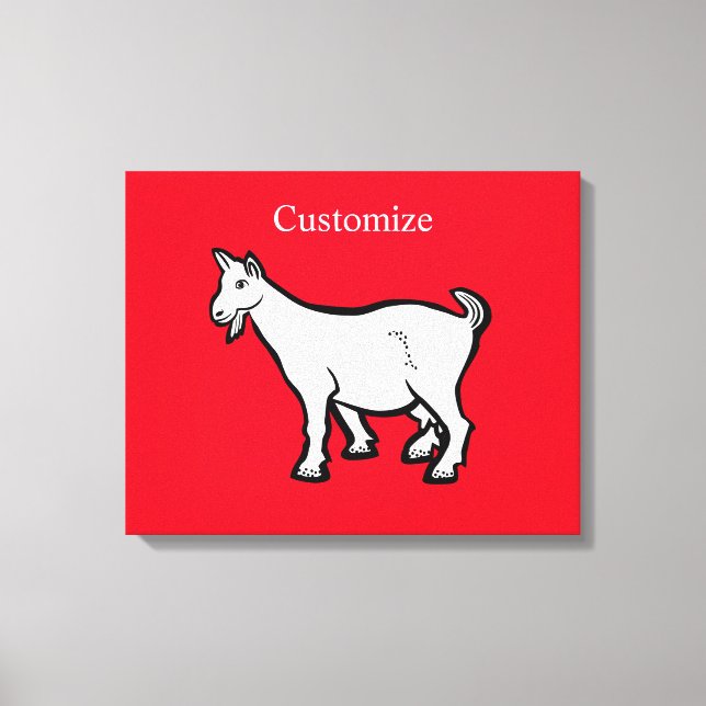 Goat Animal Thunder_Cove  Canvas Print (Front)