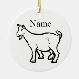 Goat Animal Thunder_Cove Ceramic Tree Decoration