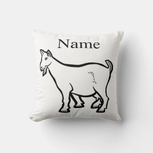 Goat Animal Thunder_Cove  Cushion