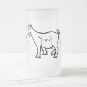 Goat Animal Thunder_Cove Frosted Glass Beer Mug