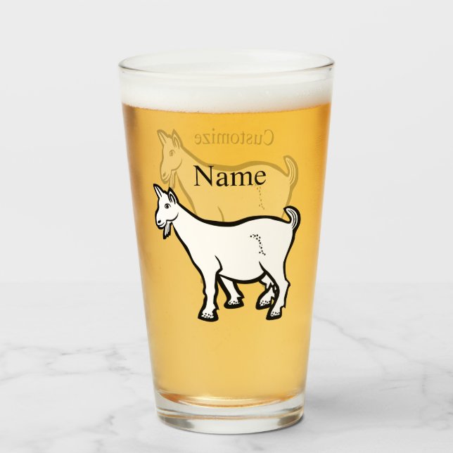 Goat Animal Thunder_Cove Glass (Front Filled)