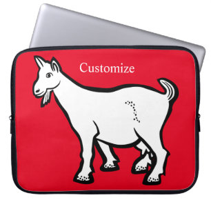 Goat Animal Thunder_Cove Laptop Sleeve