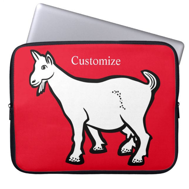 Goat Animal Thunder_Cove  Laptop Sleeve (Front)