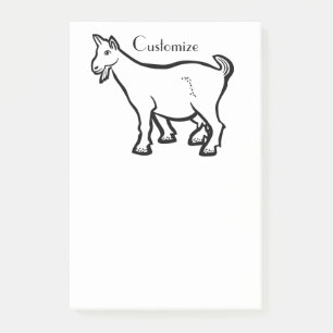Goat Animal Thunder_Cove  Post-it Notes