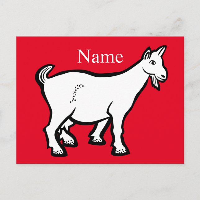 Goat Animal Thunder_Cove Postcard (Front)