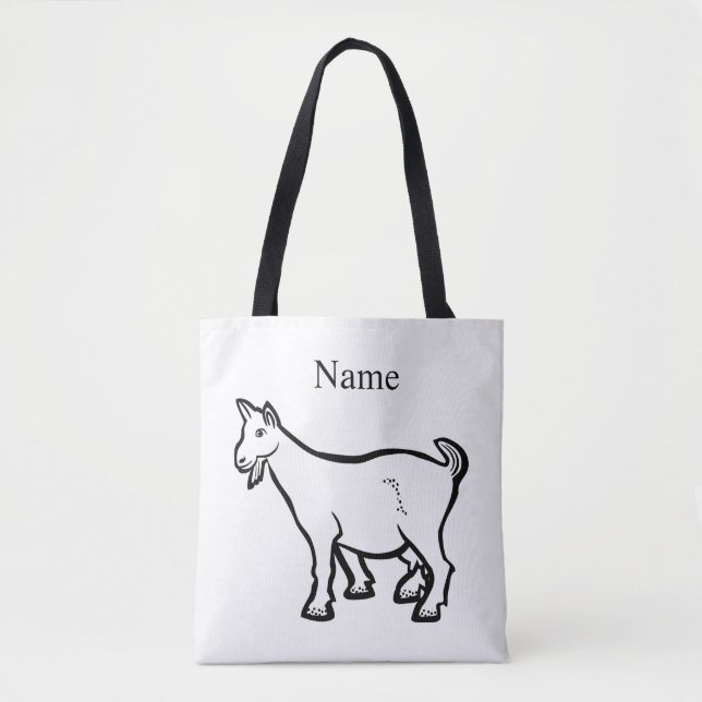 Goat Animal Thunder_Cove Tote Bag (Front)
