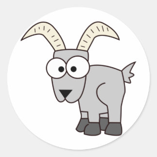 GOAT ART CLASSIC ROUND STICKER