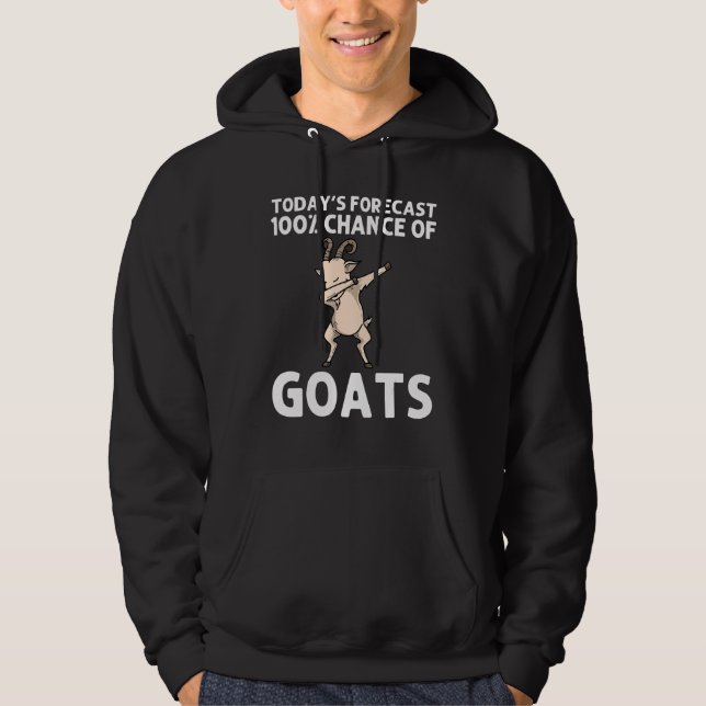 Goat Art For Men Women Dabbing Sheep Grass Farm An Hoodie (Front)