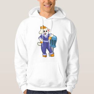 Goat as Mechanic with Screwdriver Hoodie