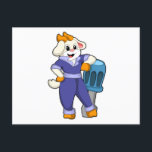 Goat as Mechanic with Screwdriver Postcard<br><div class="desc">This design is the perfect gift for a birthday,  Christmas and other celebrations. It is suitable for women,  men and kids.</div>