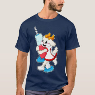 Goat as Nurse at Vaccination with Syringe T-Shirt