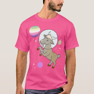 Goat Astronaut Genderfae Pride T-Shirt